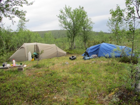 Campsite at Rautulampi