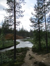 Saariselkä, beginning of the path